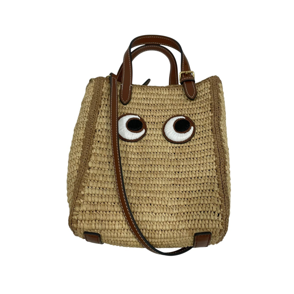 Eyes N S Raffia in Natural ミニ・トート2WAYバッグ