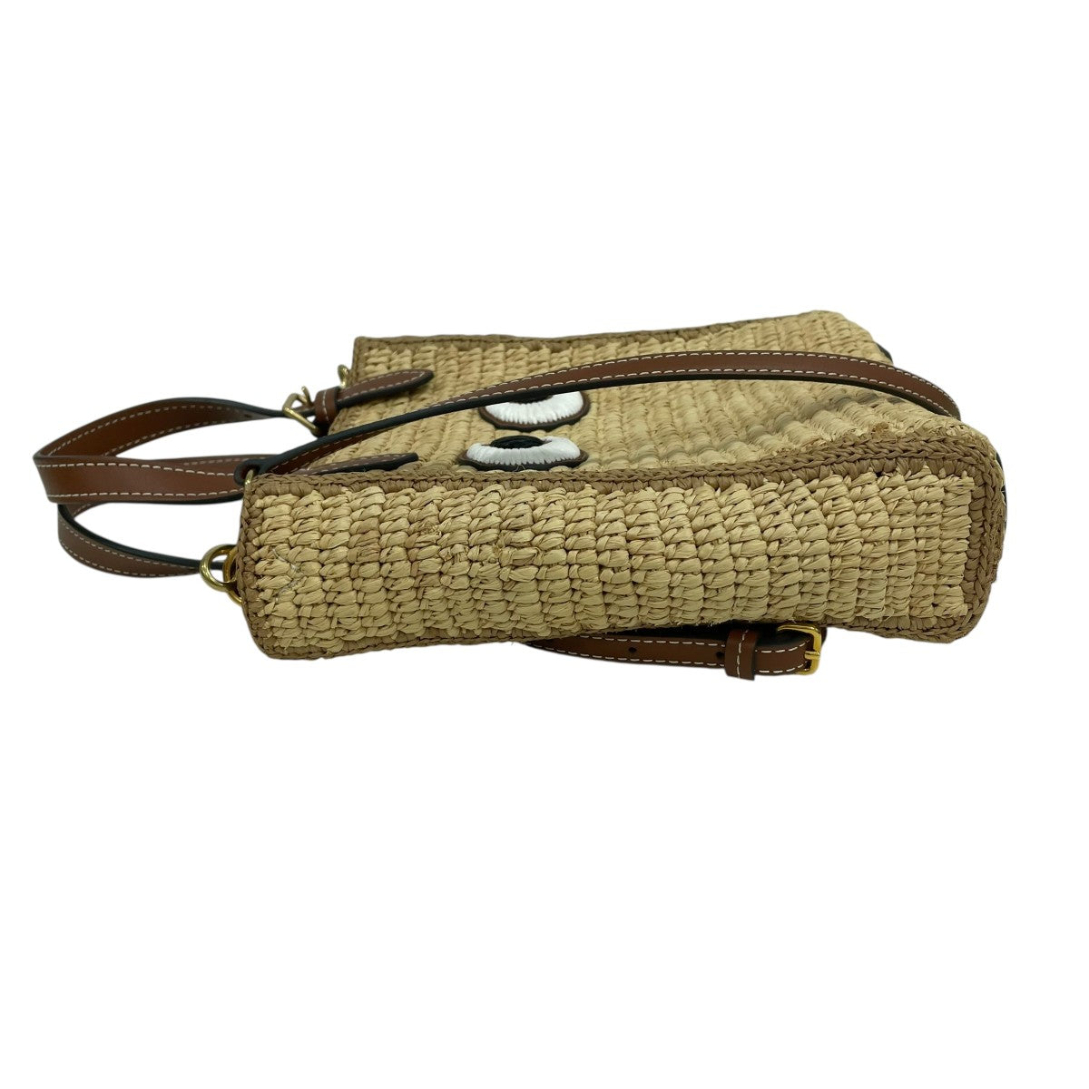 Eyes N S Raffia in Natural ミニ・トート2WAYバッグ