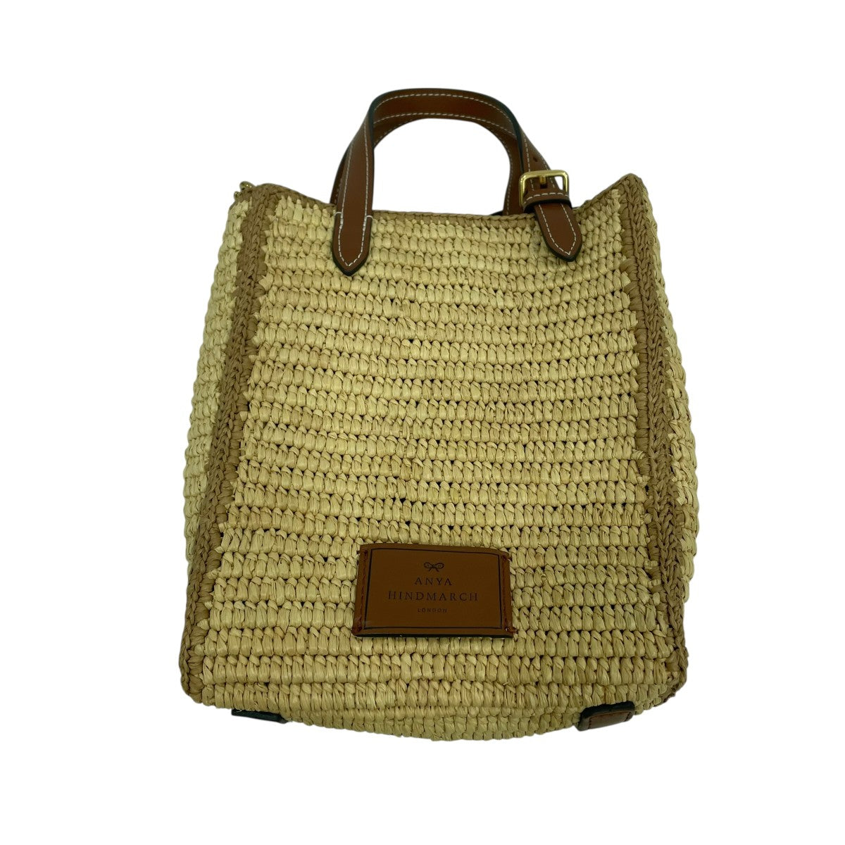 Eyes N S Raffia in Natural ミニ・トート2WAYバッグ