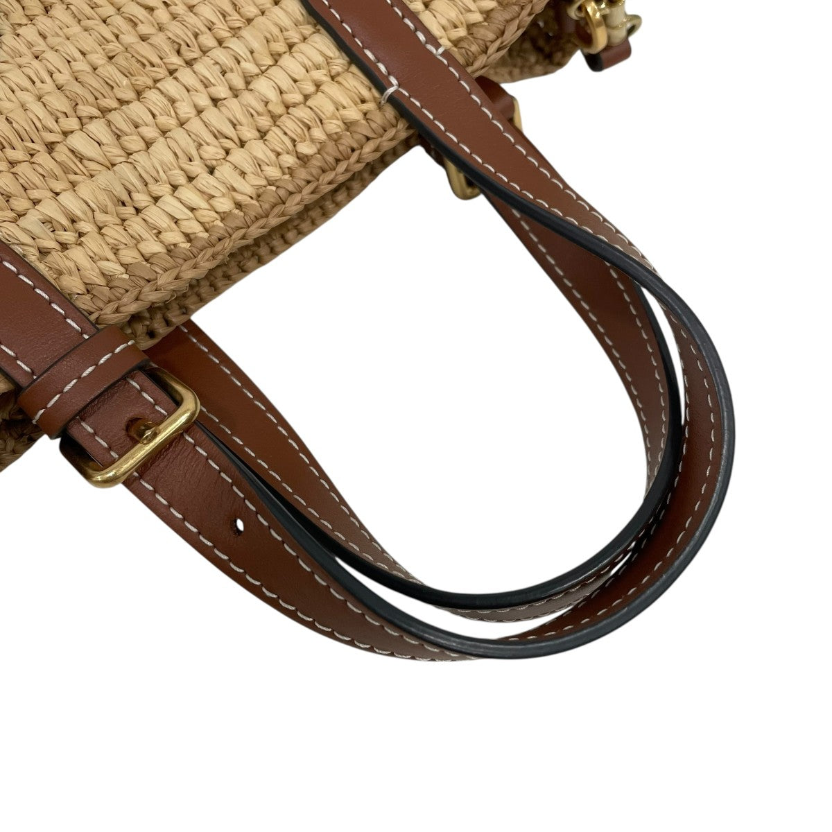 Eyes N S Raffia in Natural ミニ・トート2WAYバッグ