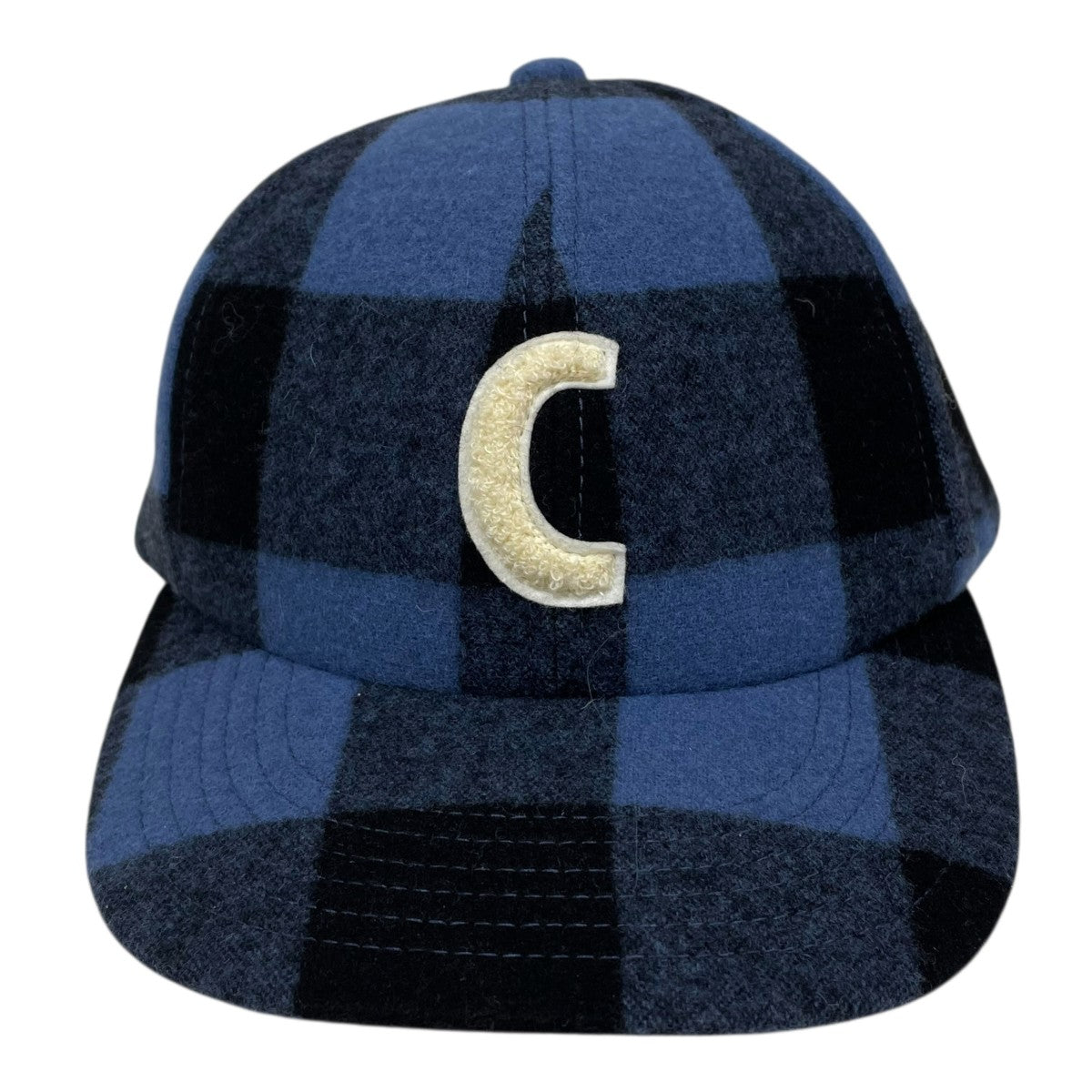chiiiibag　Wool Cap ウールキャップ　イエロー　チェック chiii(チー) チェック柄ベースボールキャップ Wool cap ウールキャップ