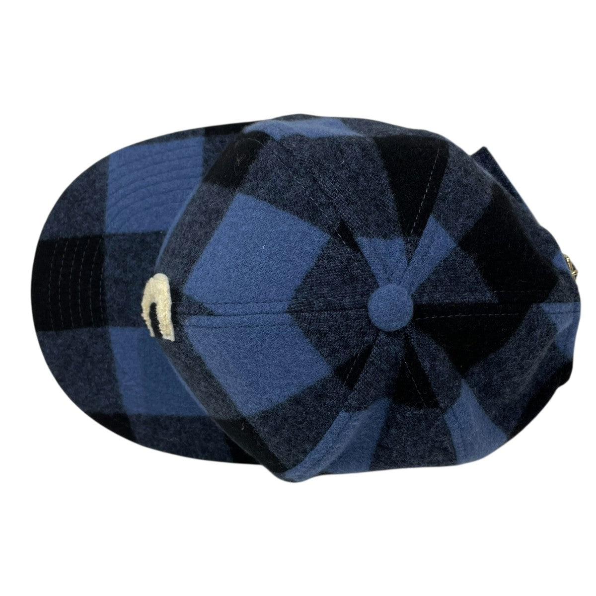 chiiiibag　Wool Cap ウールキャップ　イエロー　チェック chiii(チー) チェック柄ベースボールキャップ Wool cap ウールキャップ