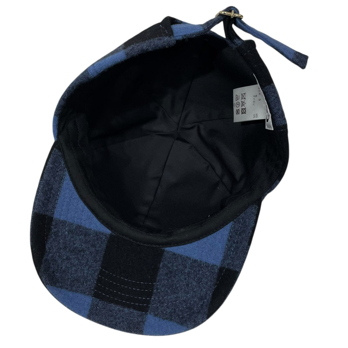 chiii(チー) チェック柄ベースボールキャップ Wool cap ウールキャップ