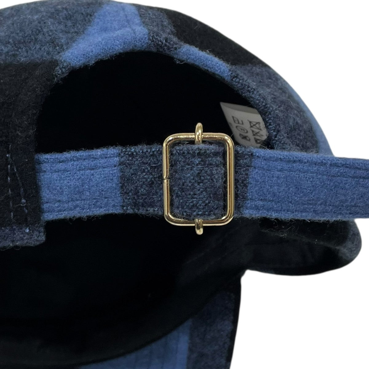 chiii(チー) チェック柄ベースボールキャップ Wool cap ウールキャップ
