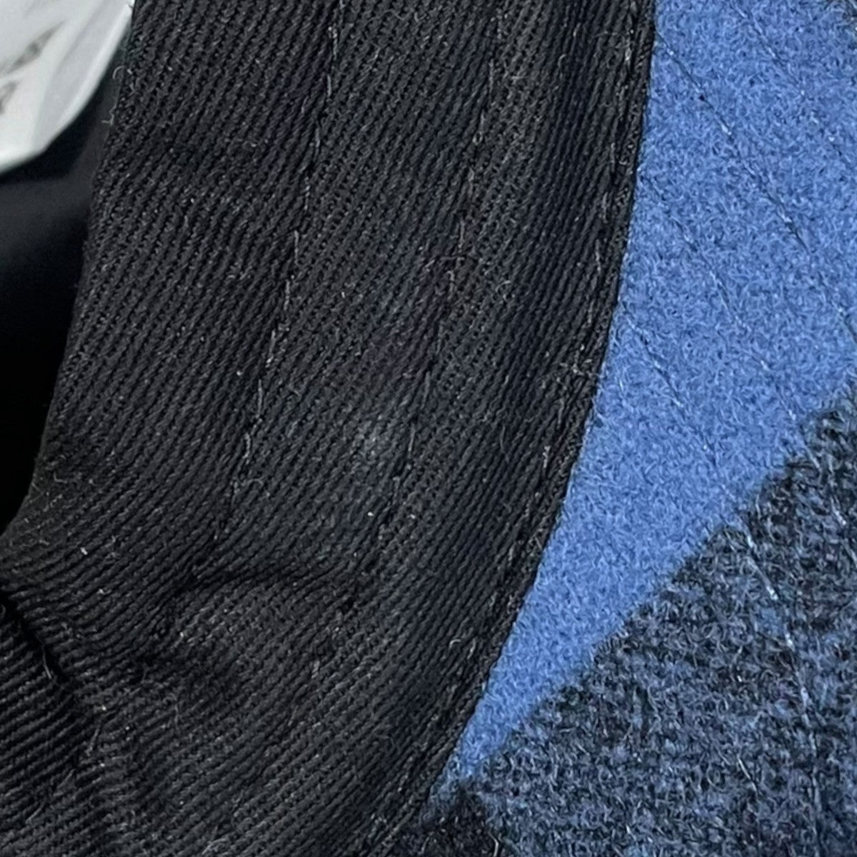chiii(チー) チェック柄ベースボールキャップ Wool cap ウールキャップ