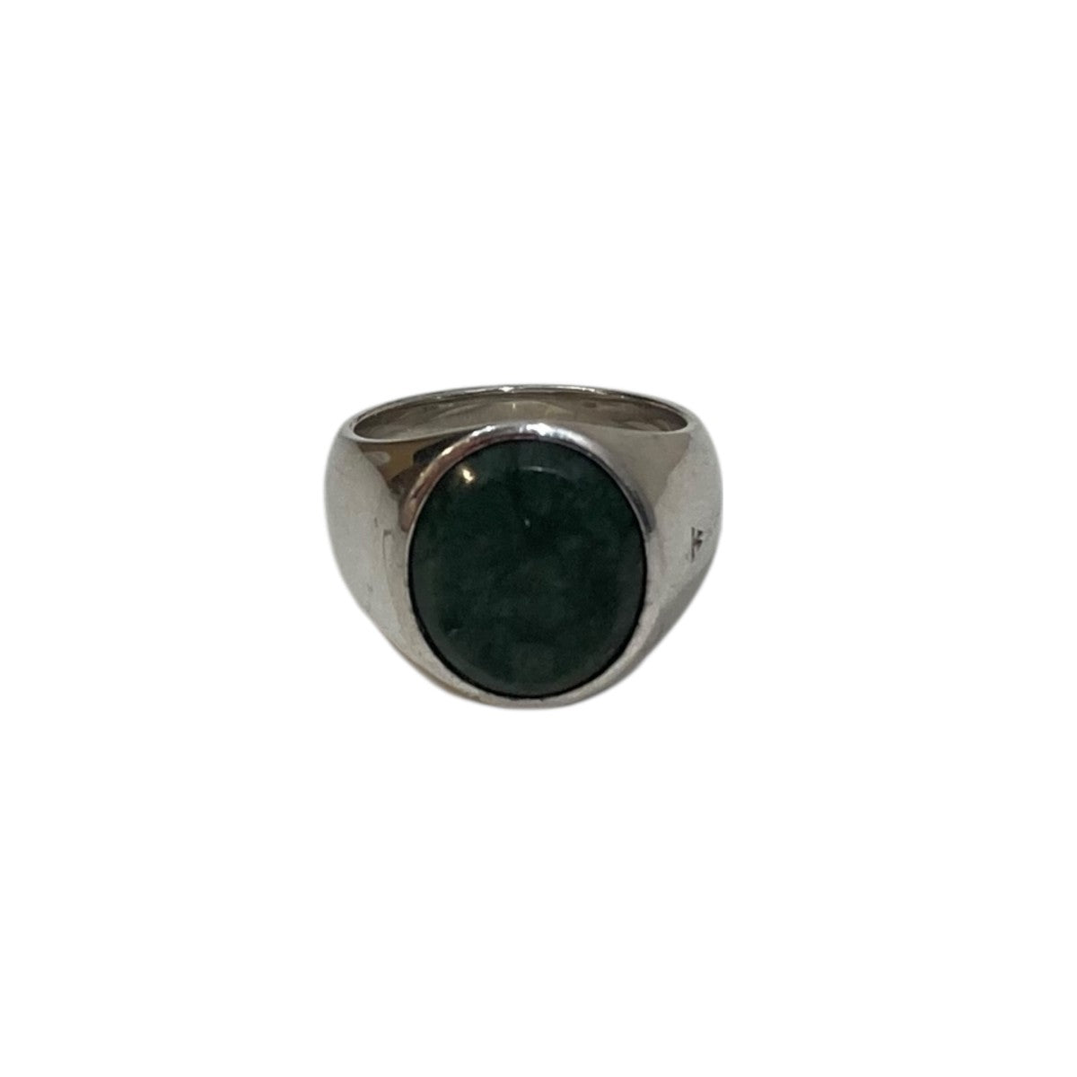 TOM WOOD Oval Green Marbleリング 古着・中古-1枚目のアイテム画像