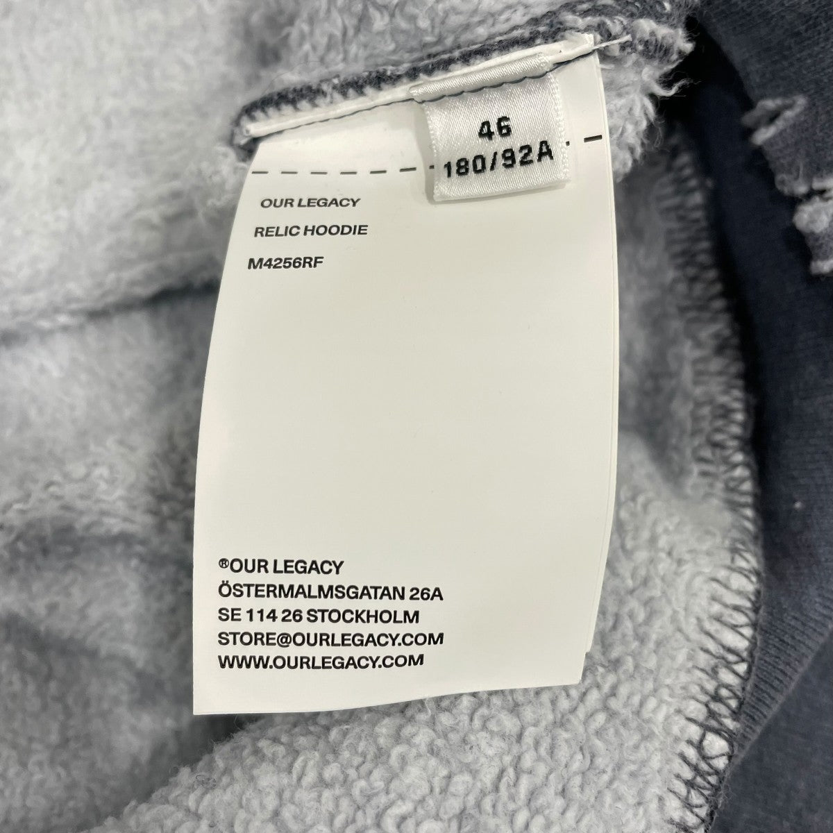 OUR LEGACY フーディーM4256RF 古着・中古-5枚目のアイテム画像