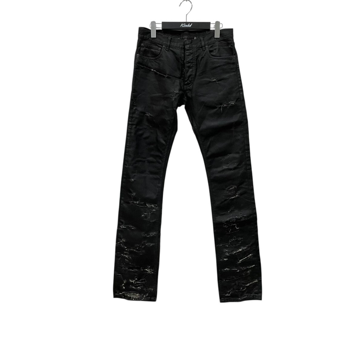 Dior Homme STRIP期 デストロイコーティングデニムパンツ4EH1018686 古着・中古-1枚目のアイテム画像