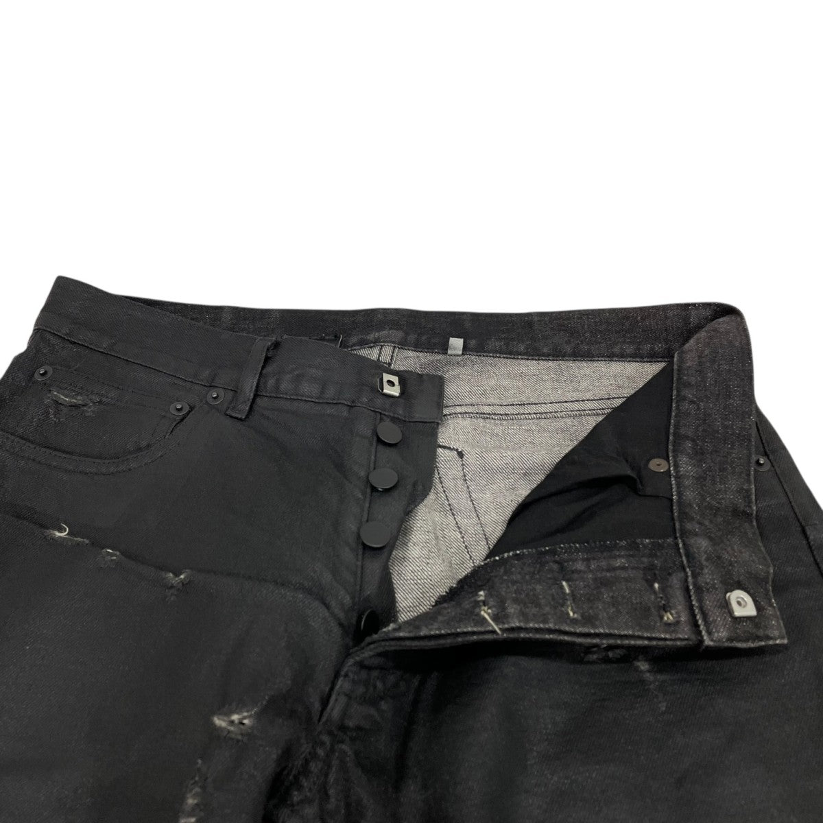 Dior Homme STRIP期 デストロイコーティングデニムパンツ4EH1018686 古着・中古-3枚目のアイテム画像
