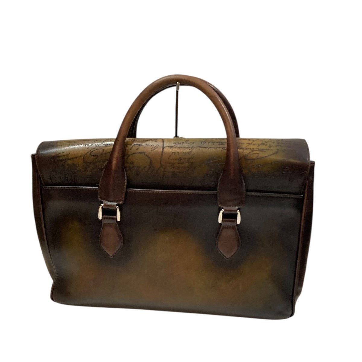 ベルルッティ　エミーオ　カリグラフィ　ショルダー　ブリーフケース　ダークブラウン Berluti(ベルルッティ) カリグラフィ エミーオ ブリーフケース｜【公式