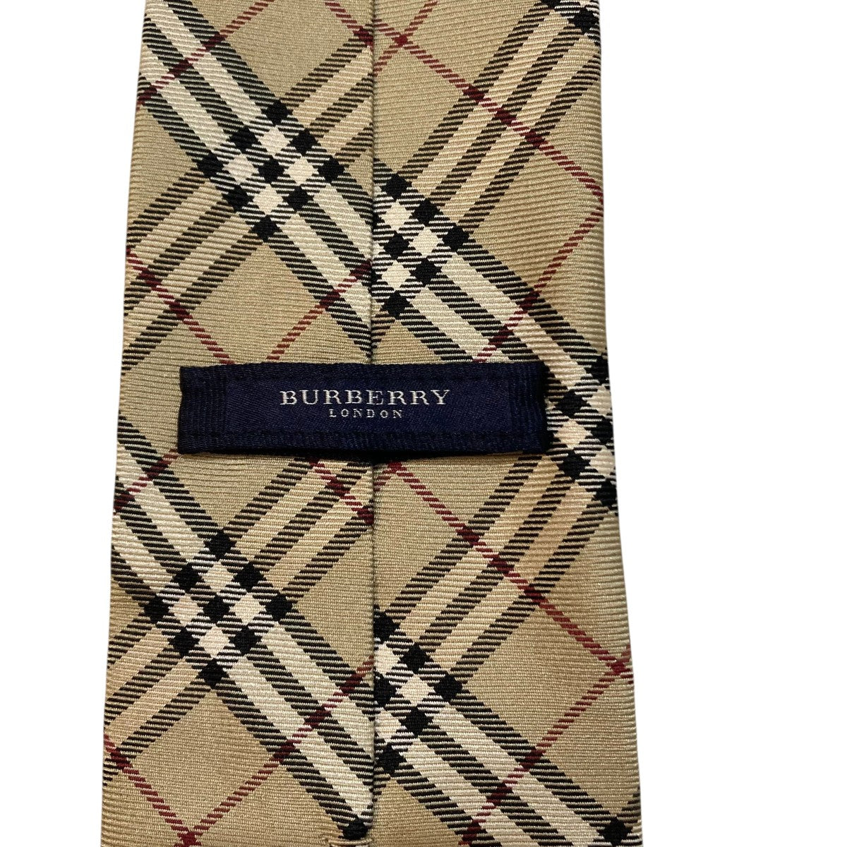 未使用タグ付　バーバリーロンドン　ネクタイ　ブラウン　ノバチェック 未使用タグ付 バーバリーロンドン ネクタイ 白銀 ノバチェック 結婚式