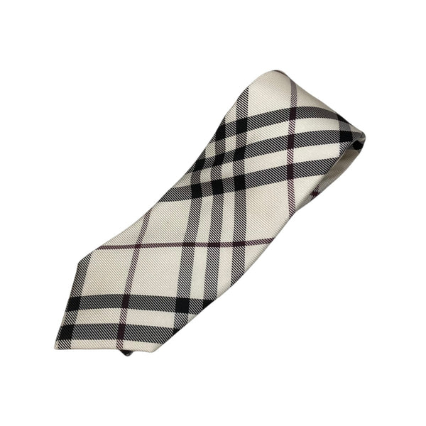 BURBERRY BLACK LABEL(バーバリーブラックレーベル) ネクタイ ホワイト