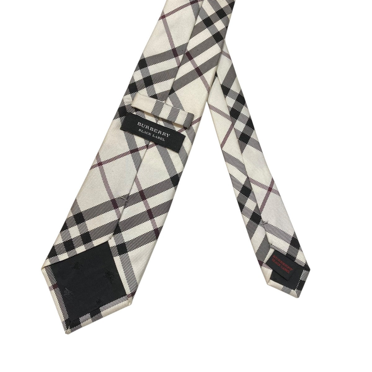 BURBERRY BLACK LABEL(バーバリーブラックレーベル) ネクタイ ホワイト