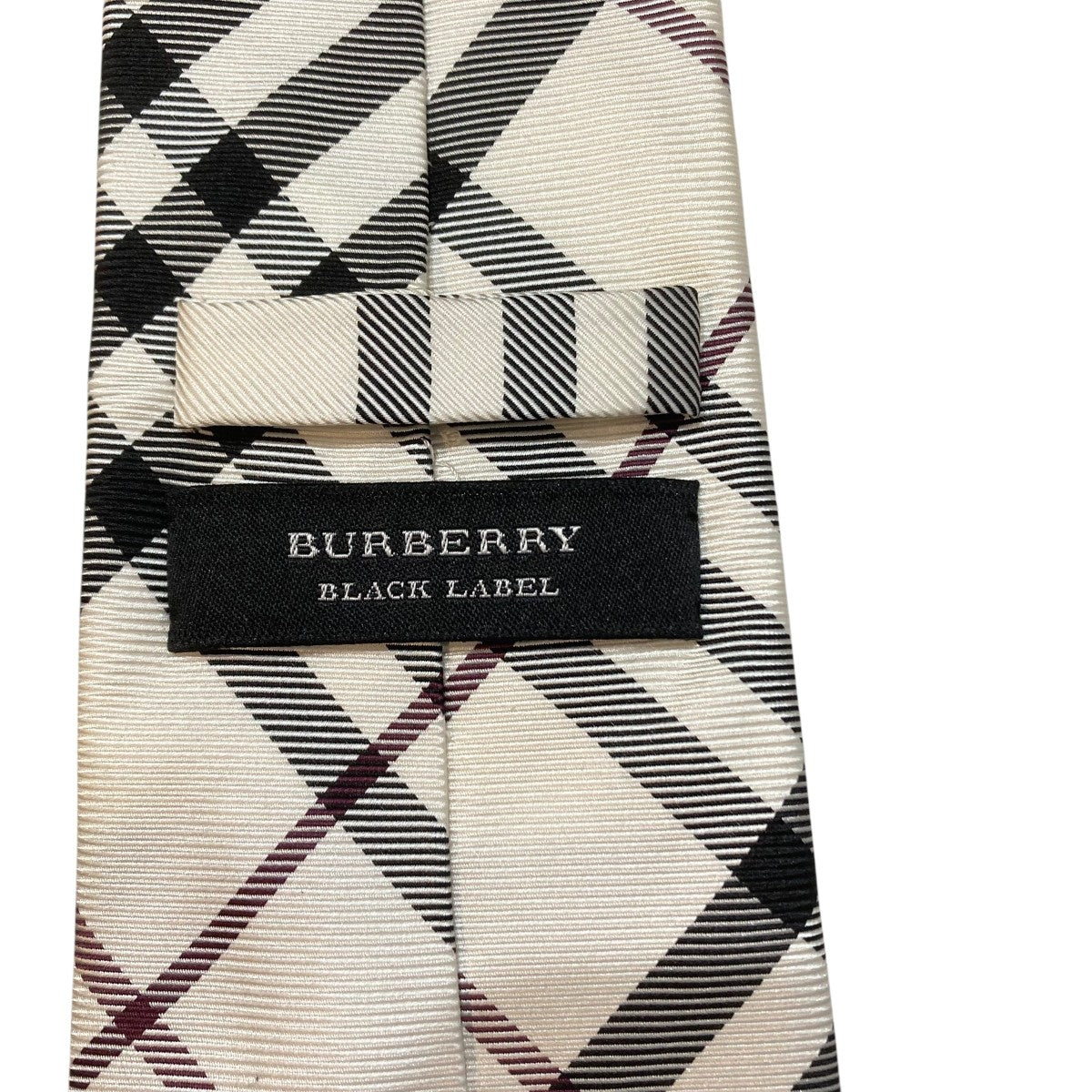 BURBERRY BLACK LABEL(バーバリーブラックレーベル) ネクタイ ホワイト
