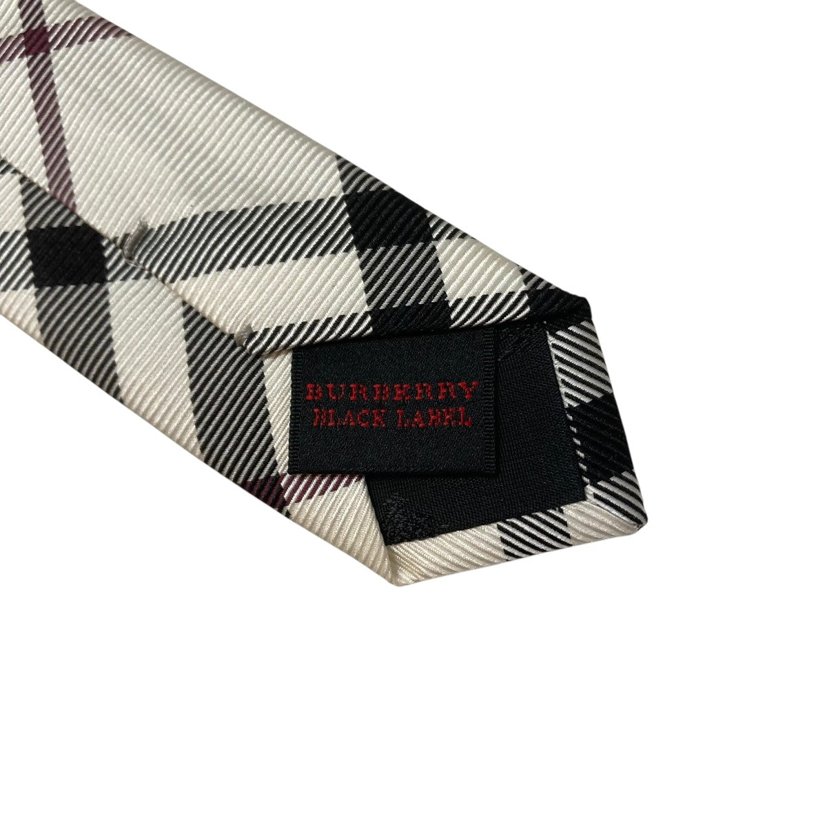 BURBERRY BLACK LABEL(バーバリーブラックレーベル) ネクタイ ホワイト 