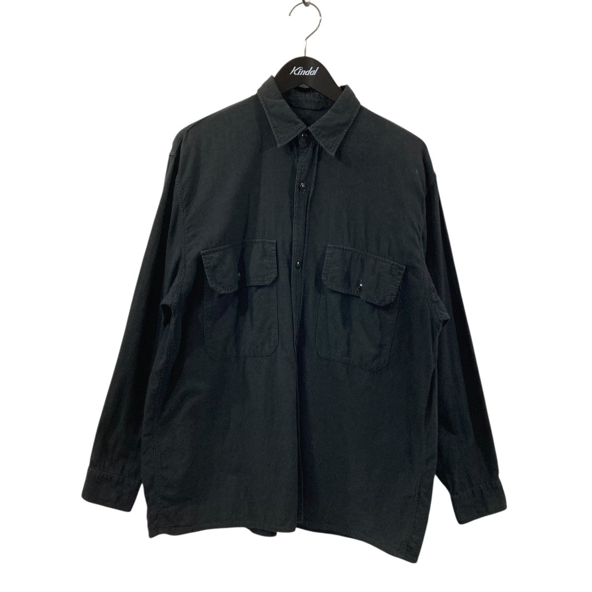 COMOLI(コモリ) ベタシャン CPOシャツ T01-02011 T01-02011 ブラック COMOLI(コモリ) ベタシャン CPOシャツ T01-02011 T01-02011 ブラック