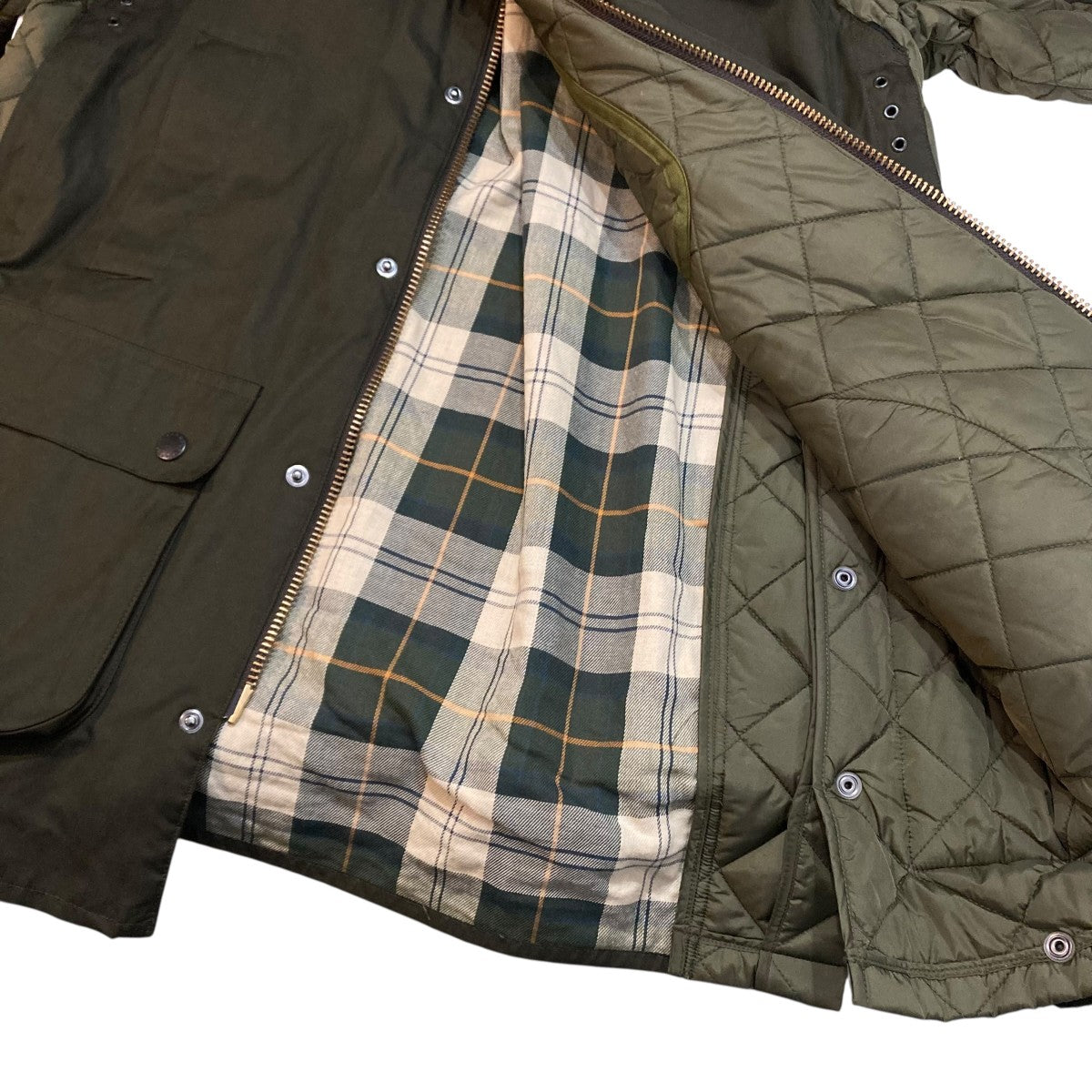 YOKE×Barbour ×JS GAMEFAIR×LIDDESDALE NAYLON切替コート222MCAS027