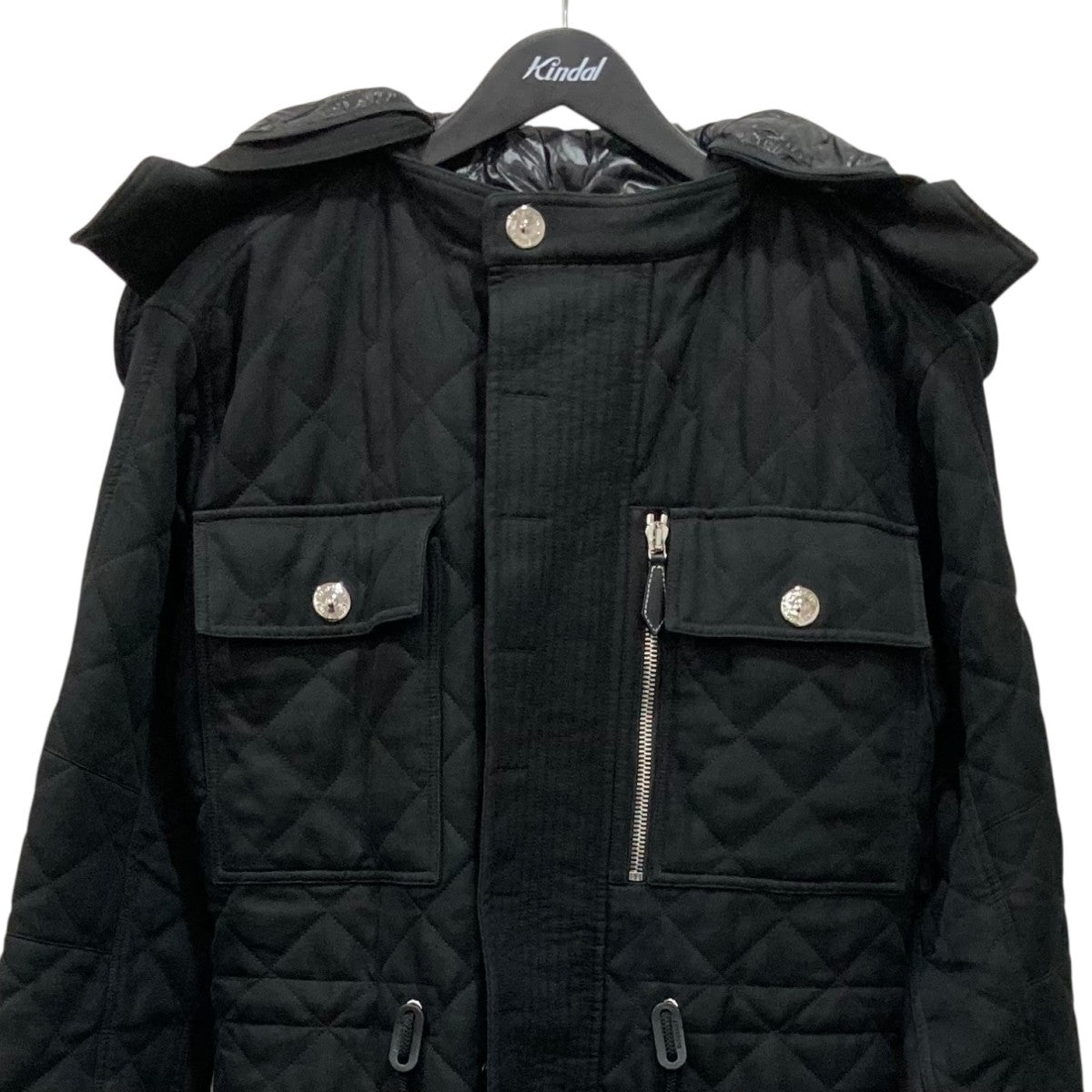 ティッシ期 デタッチャブルフード キルティング コートモッズコート8040088