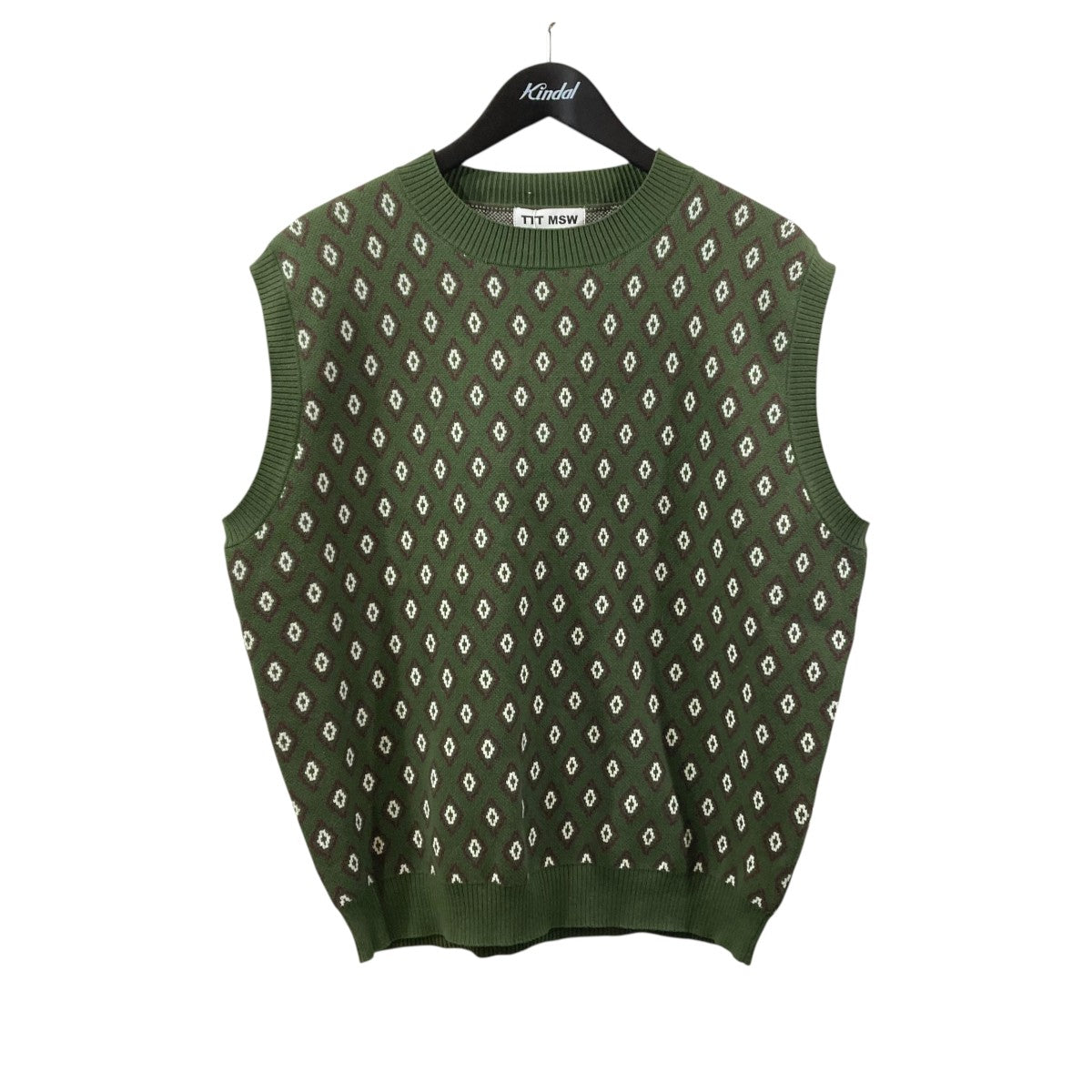 Diamond Knit Polo VestニットベストTTT-2023SS-KT11