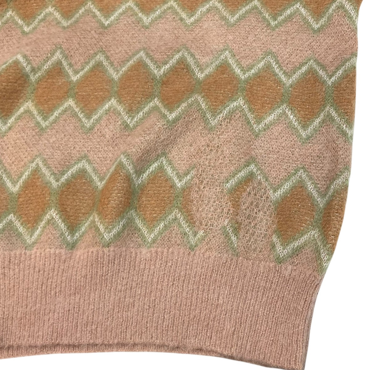Tite Border Knit PulloverVネックニット23AW K-1