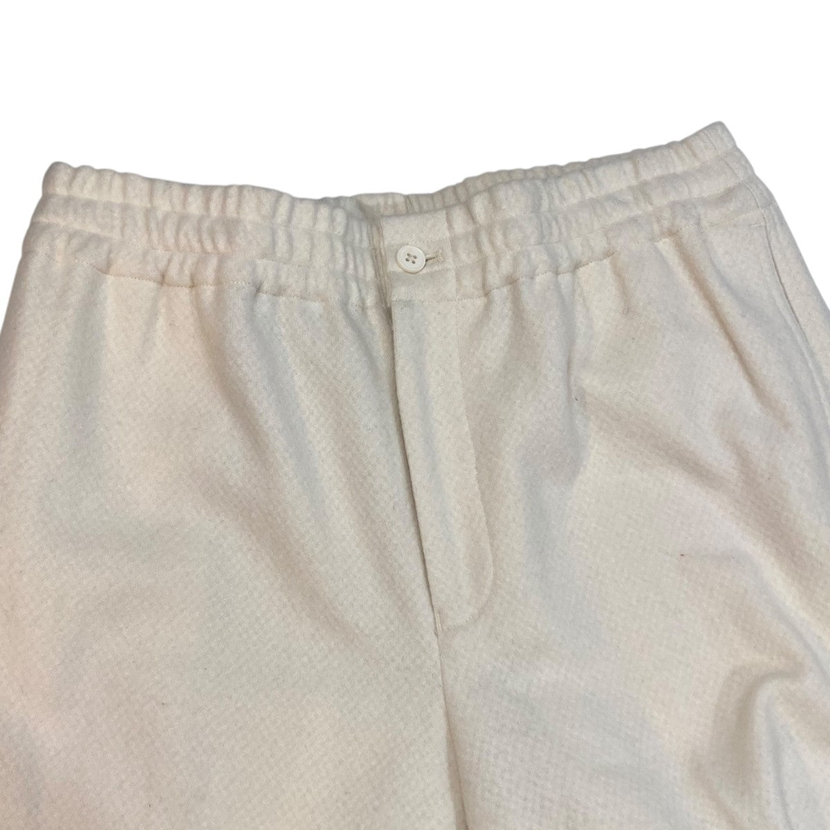 nonnotte(ノノット) ELASTIC BAGGY TROUSERSウールパンツN-23A-030 N