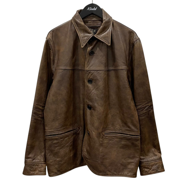 専用出品rrl レザーカーコート RRL(ダブルアールエル) 24AW レザージャケット LEATHER CAR COAT