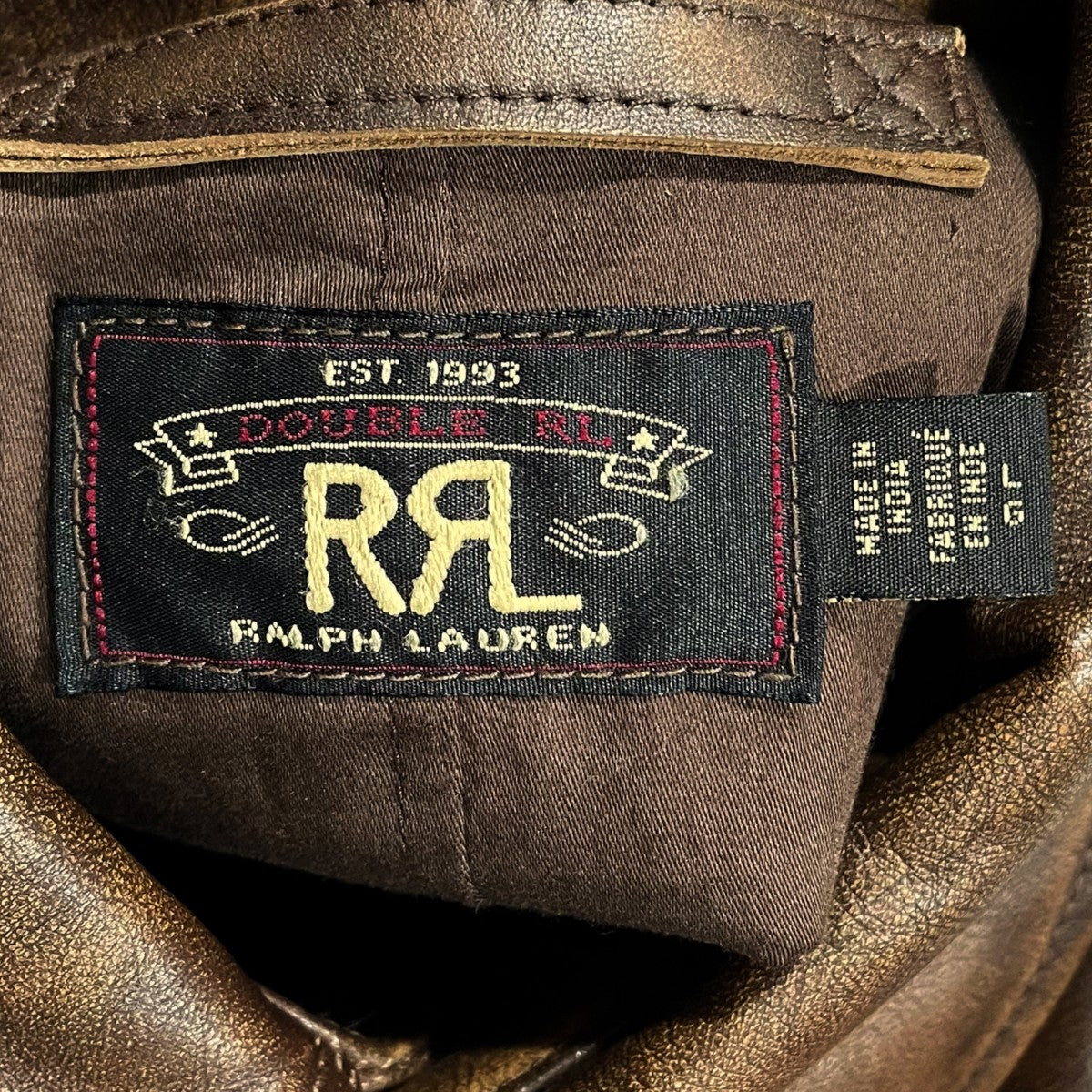 RRL 24AW レザージャケット LEATHER CAR COAT レザーカーコート 782795185001 古着・中古-8枚目のアイテム画像