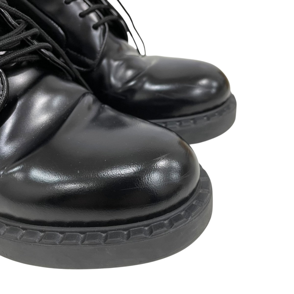 PRADA(プラダ) バックラバープレートシューズレザーシューズ1E877M