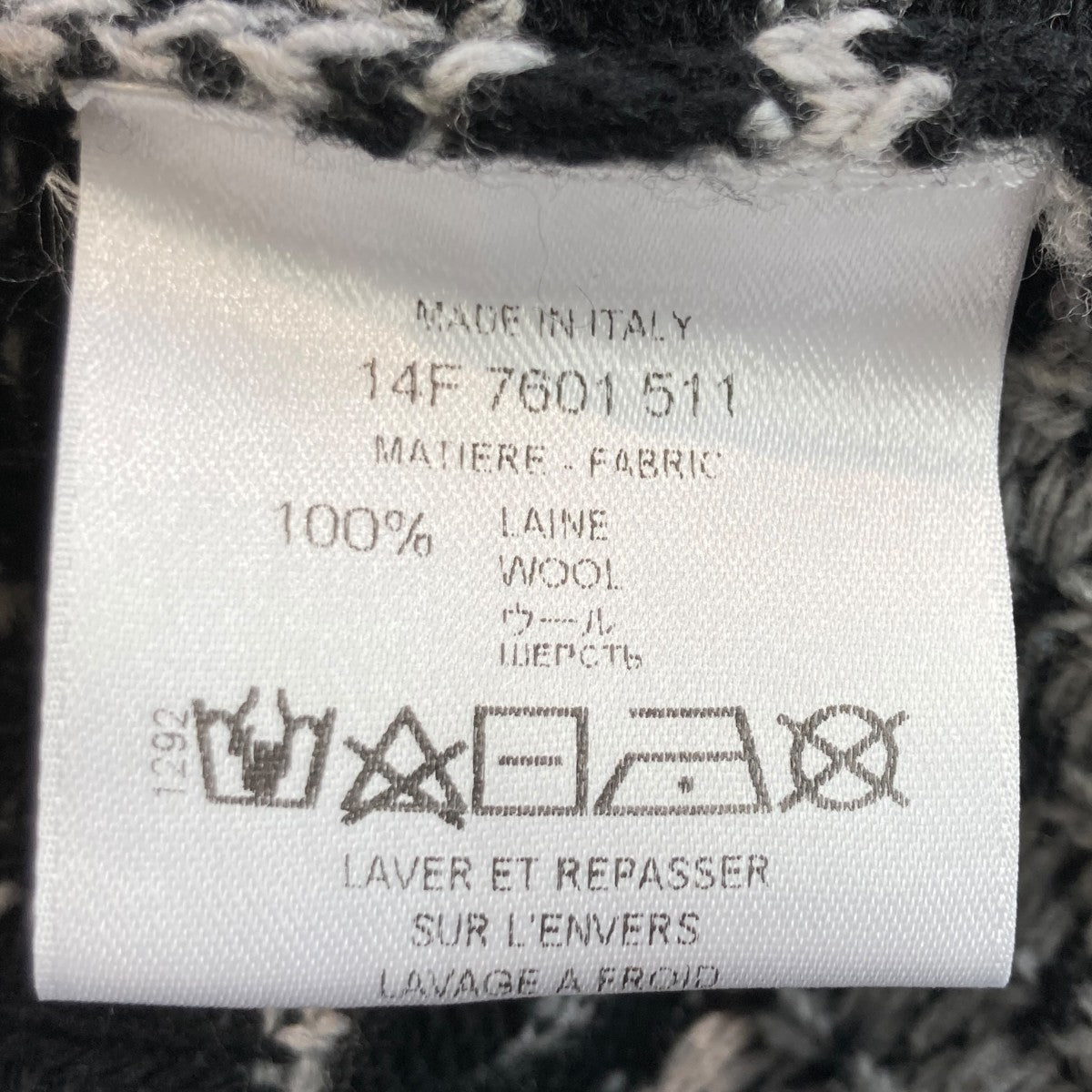 GIVENCHY 総柄クルーネック ニットセーター14F 7601 511 古着・中古-6枚目のアイテム画像