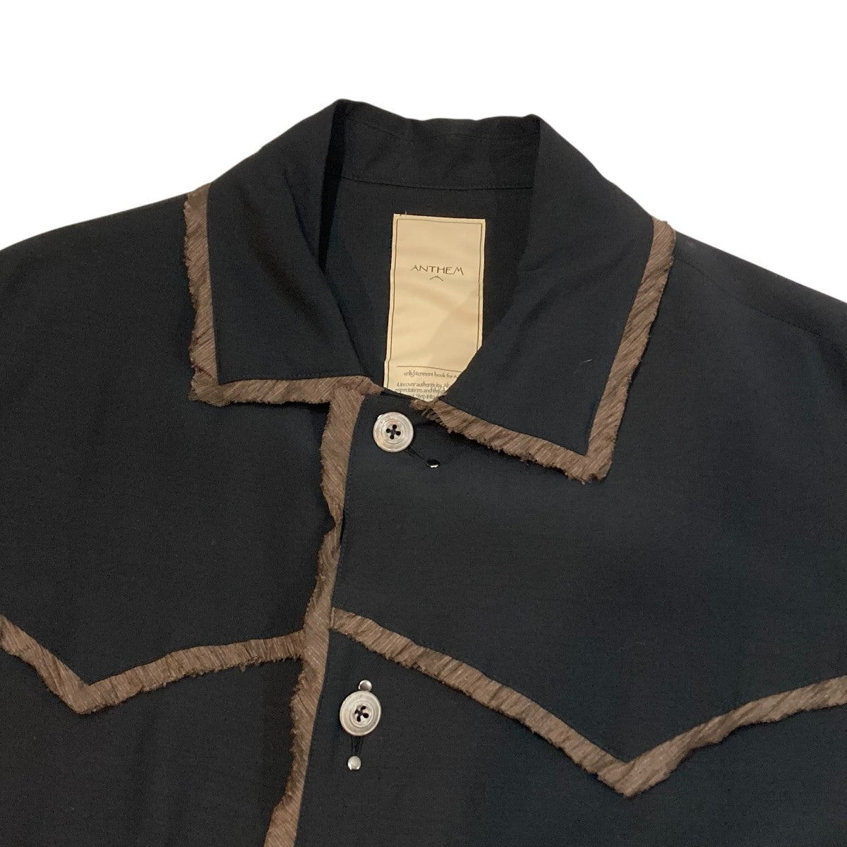 WOOL RAYON TROPICAL EMBROIDERY JACKETシャツジャケットA00142J