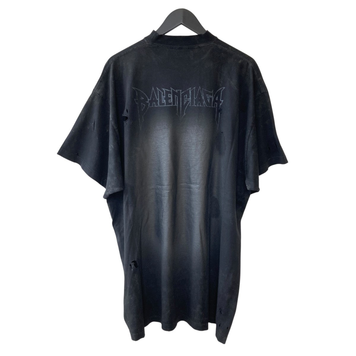 BALENCIAGA パリムーン ユーズド加工 オーバーサイズ Tシャツ739028 古着・中古-2枚目のアイテム画像