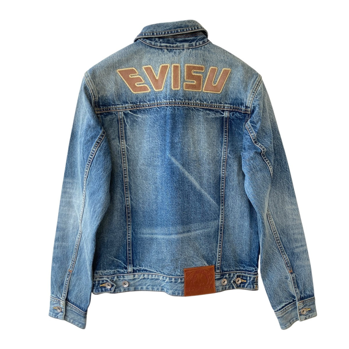 EVISU Evisu ＆ Seagull Applique Chinese Denim Jacketデニムジャケット 古着・中古-2枚目のアイテム画像