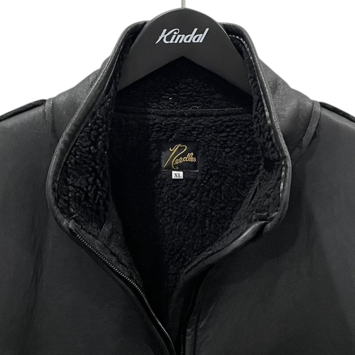 20AW ジップアップ裏ボアジャケット Lined Boa Jacket - Faux Boa ラインド ボア ジャケット - フェイク ボア HM077