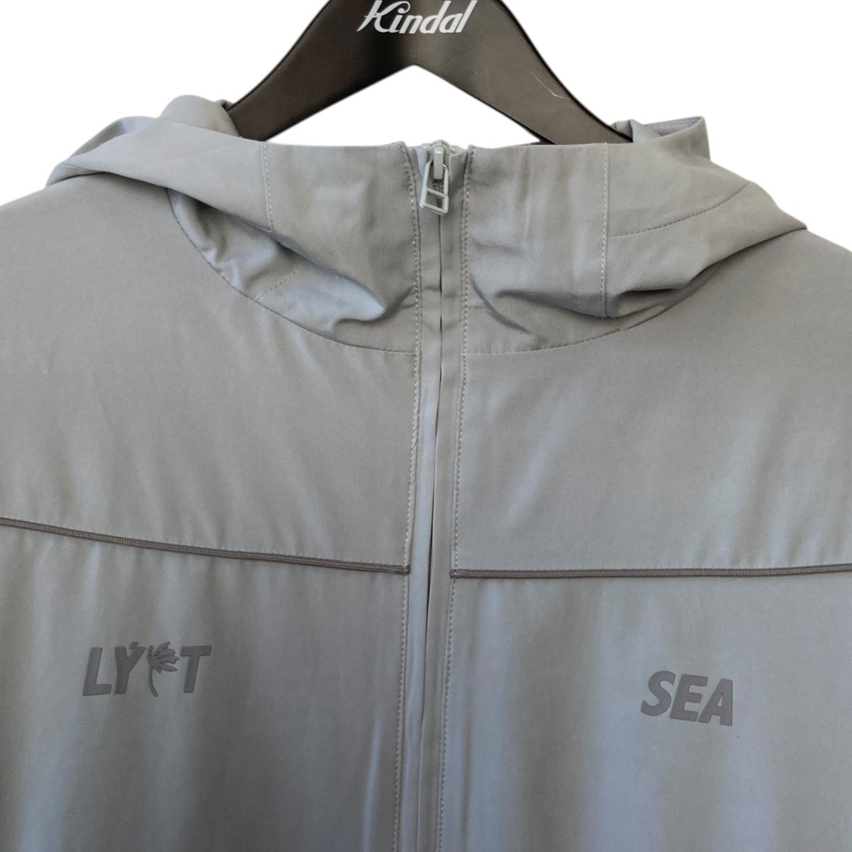 WIND AND SEA×LYFT ジップアップ フードジャケット グレー サイズ M
