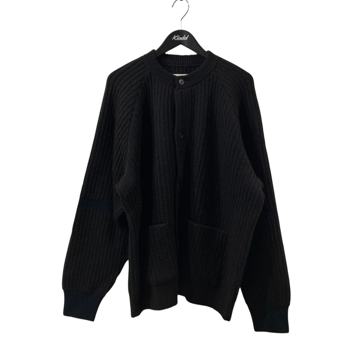 Thick Wale Rib Crew Neck CardiganニットカーディガンST.457
