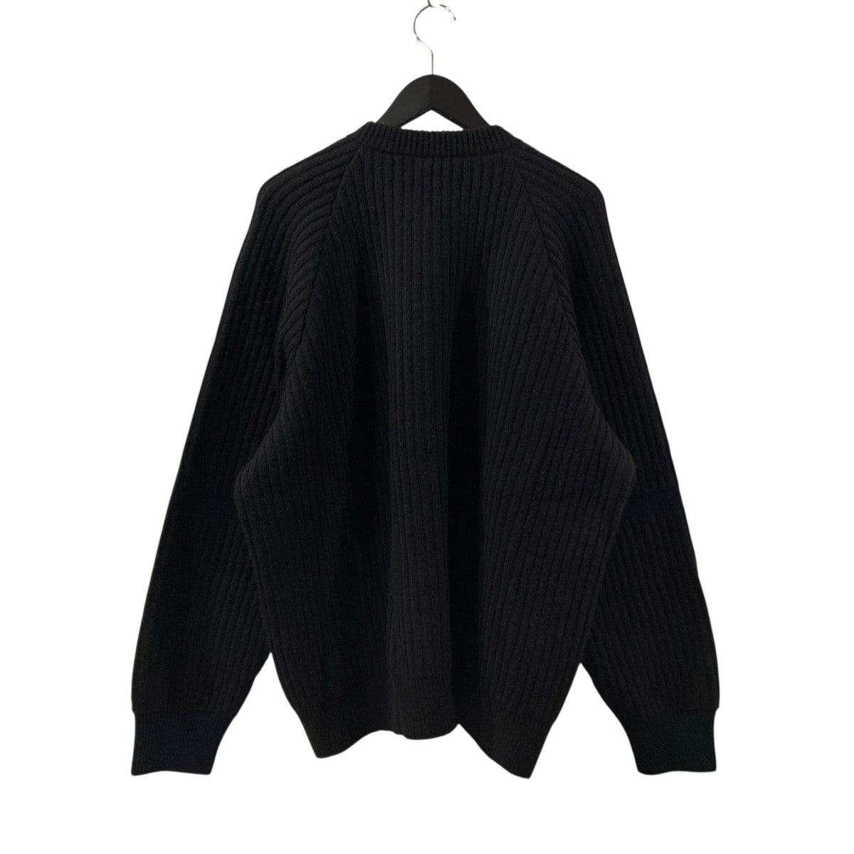 Thick Wale Rib Crew Neck CardiganニットカーディガンST.457