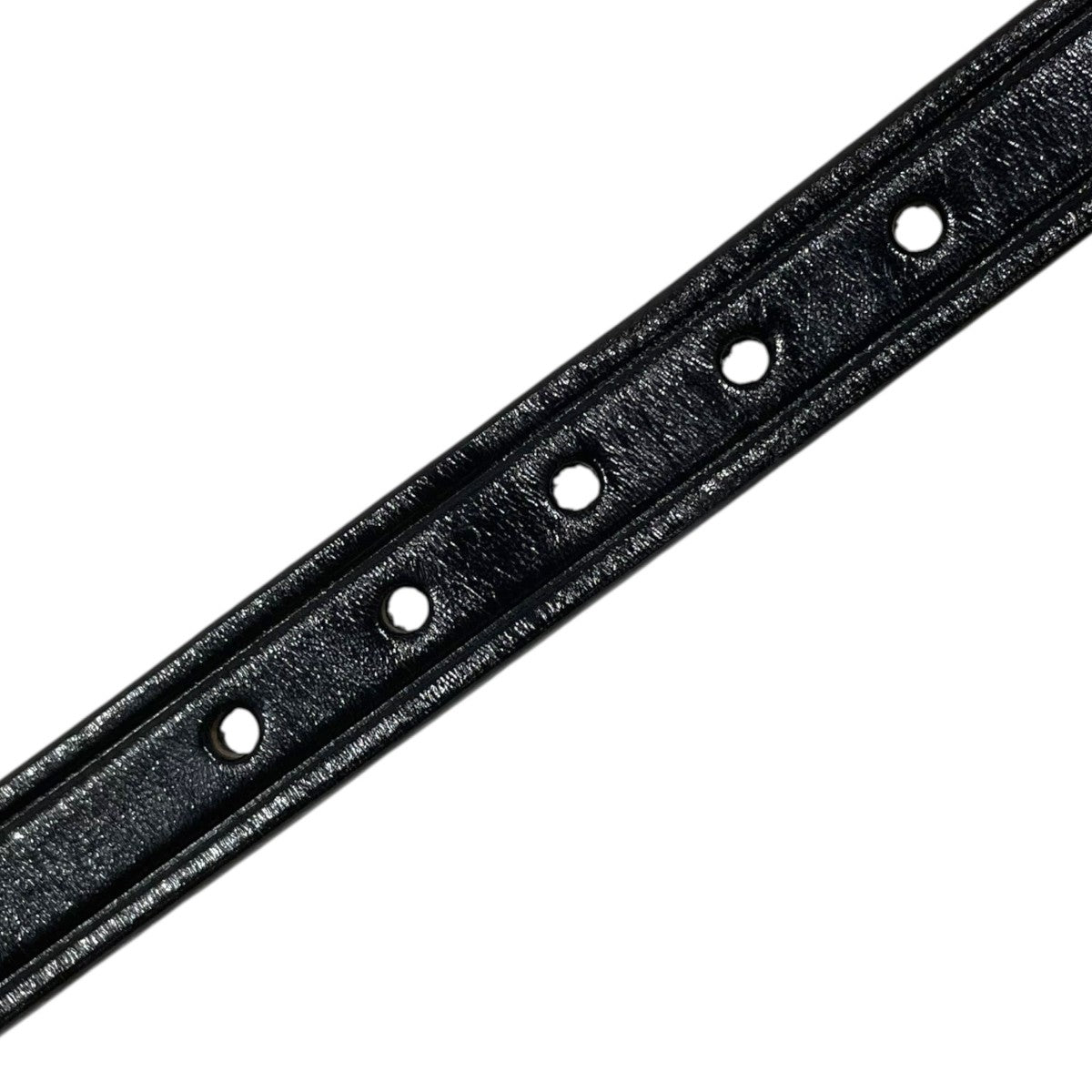 tory LEATHER レザーベルト 3／4 Creased Belt with 3-Piece Silver Buckle Set 3／4インチ クリーズベルト 3ピース シルバーバックルセット 2244 古着・中古-4枚目のアイテム画像