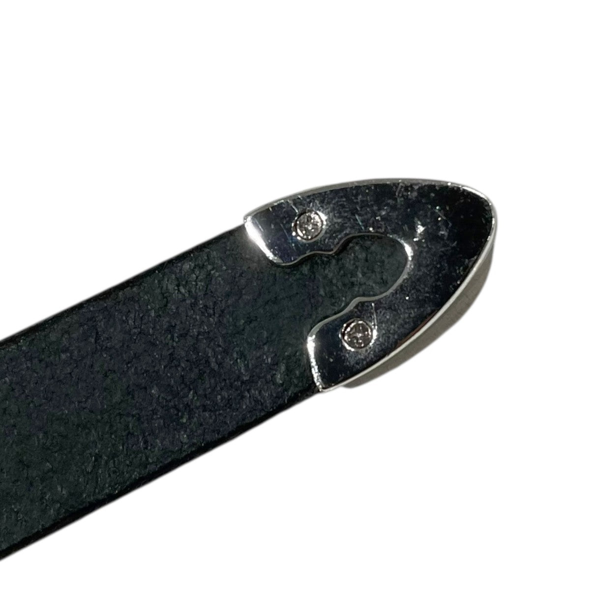 tory LEATHER レザーベルト 3／4 Creased Belt with 3-Piece Silver Buckle Set 3／4インチ クリーズベルト 3ピース シルバーバックルセット 2244 古着・中古-6枚目のアイテム画像