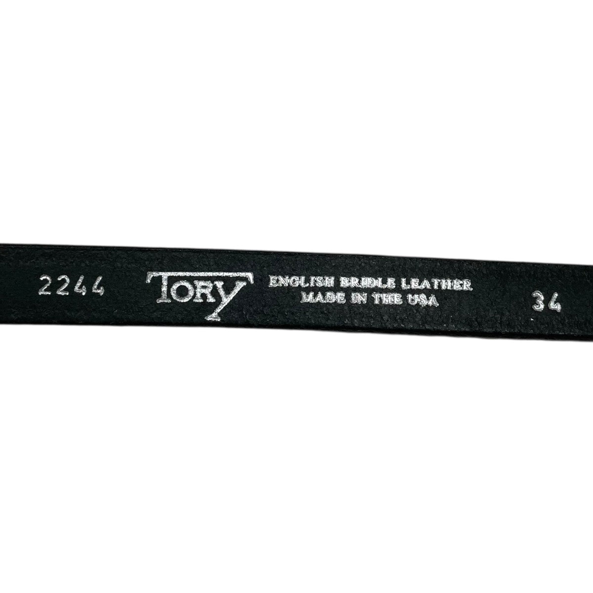 tory LEATHER レザーベルト 3／4 Creased Belt with 3-Piece Silver Buckle Set 3／4インチ クリーズベルト 3ピース シルバーバックルセット 2244 古着・中古-7枚目のアイテム画像