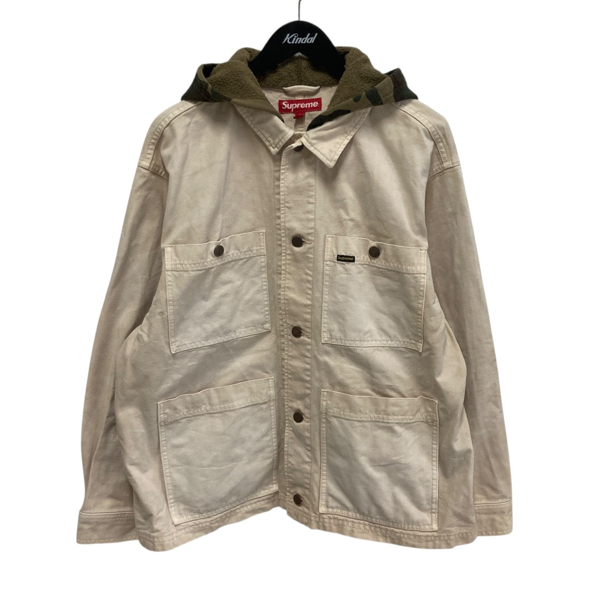 Supreme 25SSWorn Hooded Chore Coatデニムジャケット 古着・中古-1枚目のアイテム画像