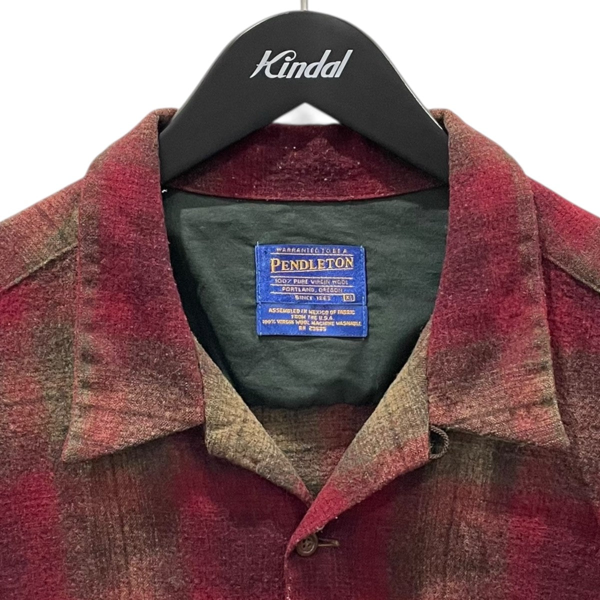PENDLETON 90s オープンカラーチェック柄シャツ 古着・中古-3枚目のアイテム画像