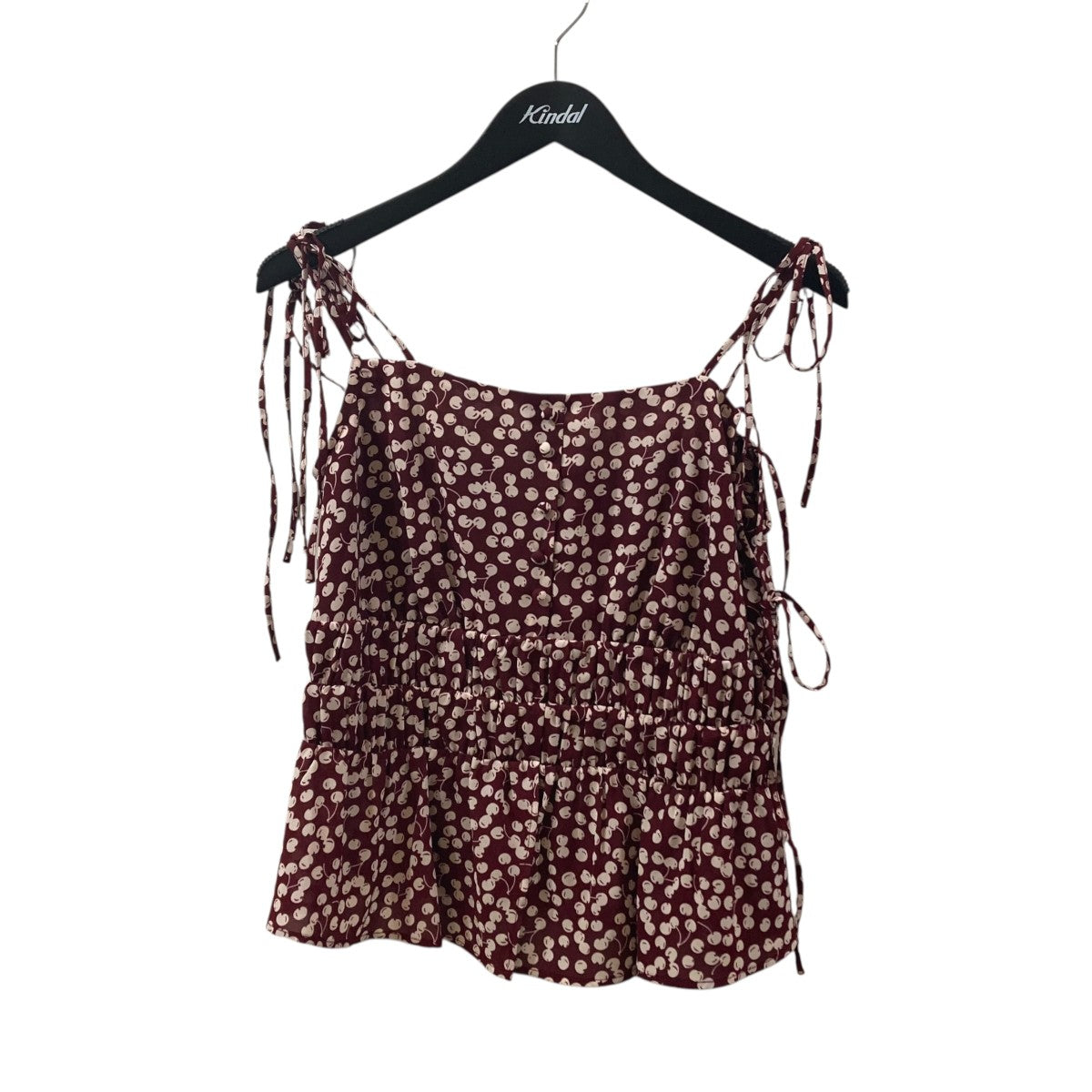 Her lip to Cherry Pattern Strap Topキャミソールブラウス1252302213 古着・中古-1枚目のアイテム画像