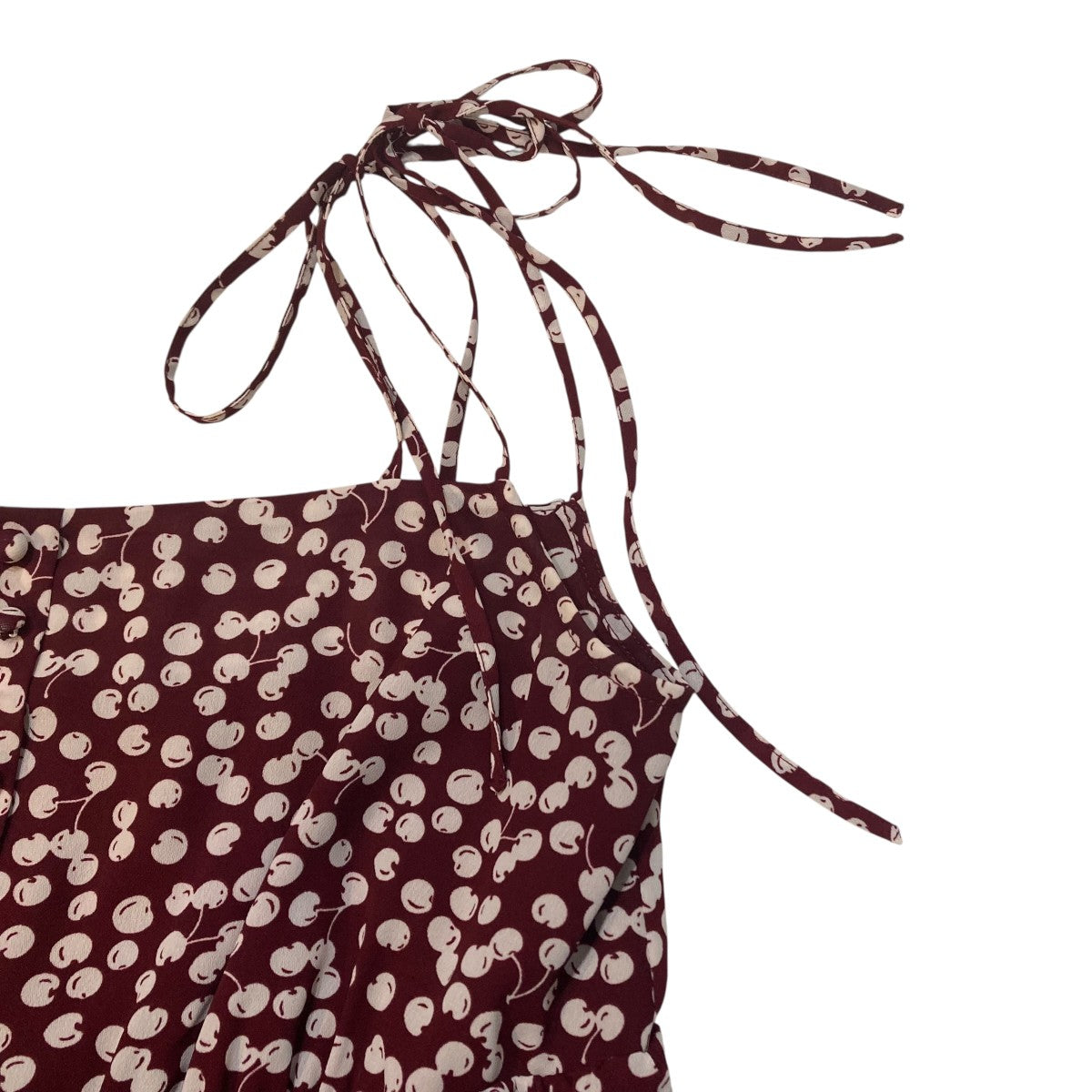 herlipto Cherry Pattern Strap Top
