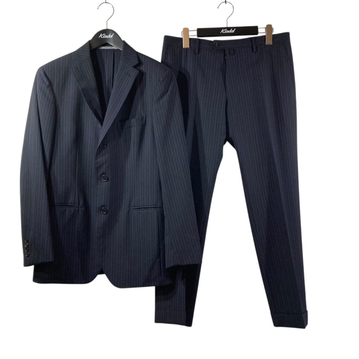 Cantarelli(カンタレリ) ストライプセットアップスーツ ネイビー