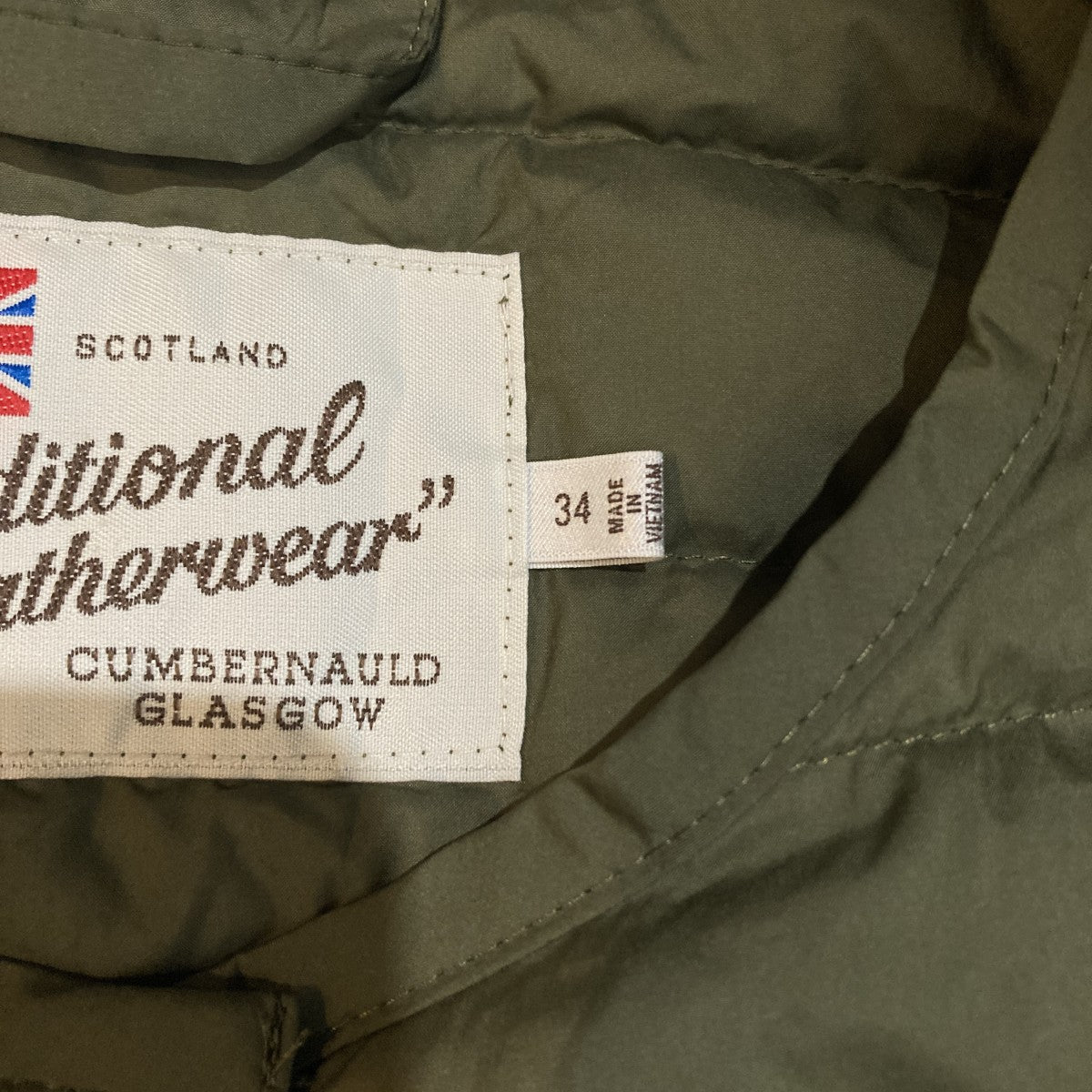 Traditional Weatherwear ARKLEY LONG DOWN PAキルティングコートA202CIDCO0169OJ 古着・中古-6枚目のアイテム画像