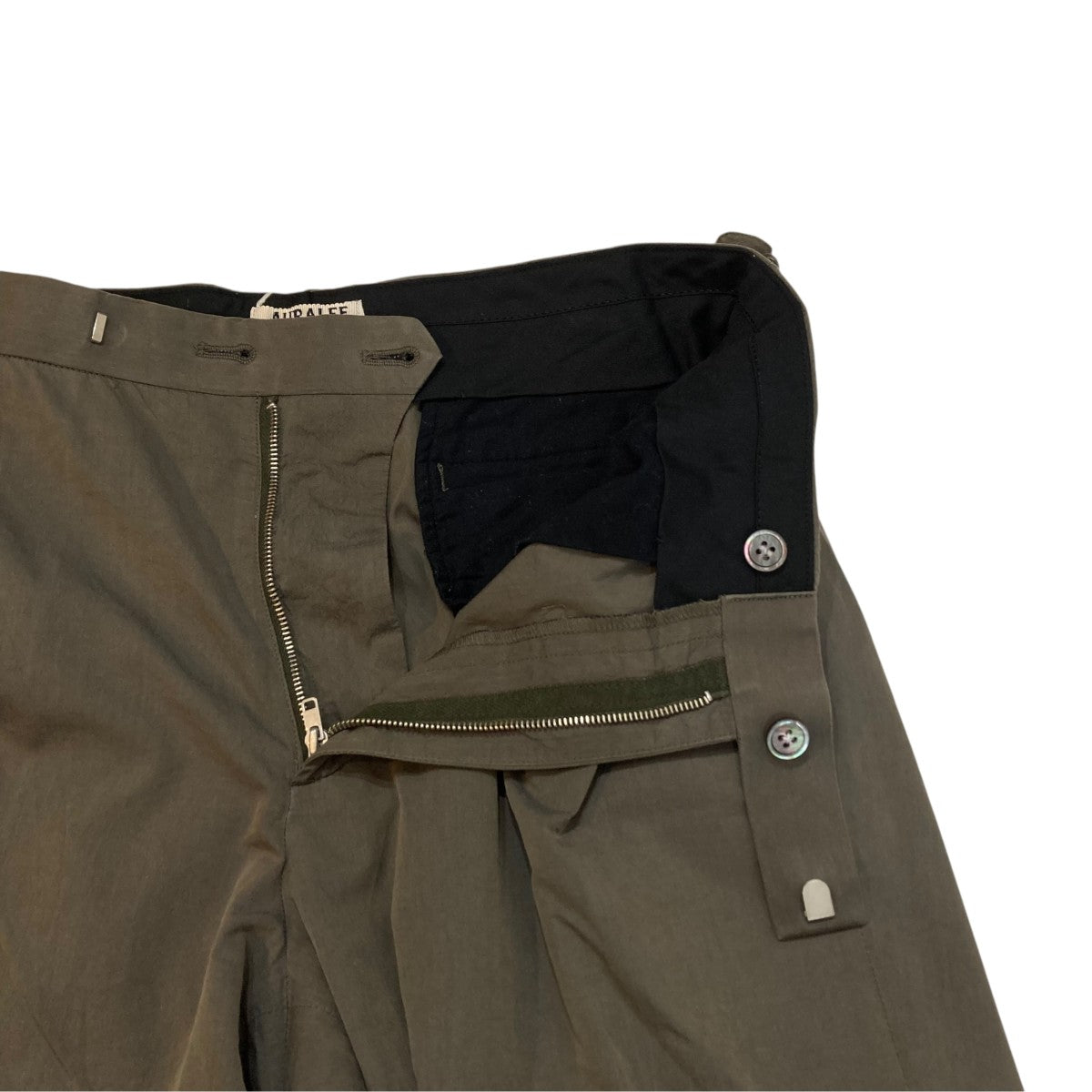 FINX SILK CHAMBRAY SLACKSスラックスA8SP03SC
