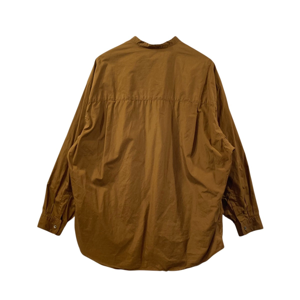 Graphpaper BROAD OVERSIZED L S BAND COLLAR SHIRTバンドカラーシャツGM211-50111B 古着・中古-2枚目のアイテム画像