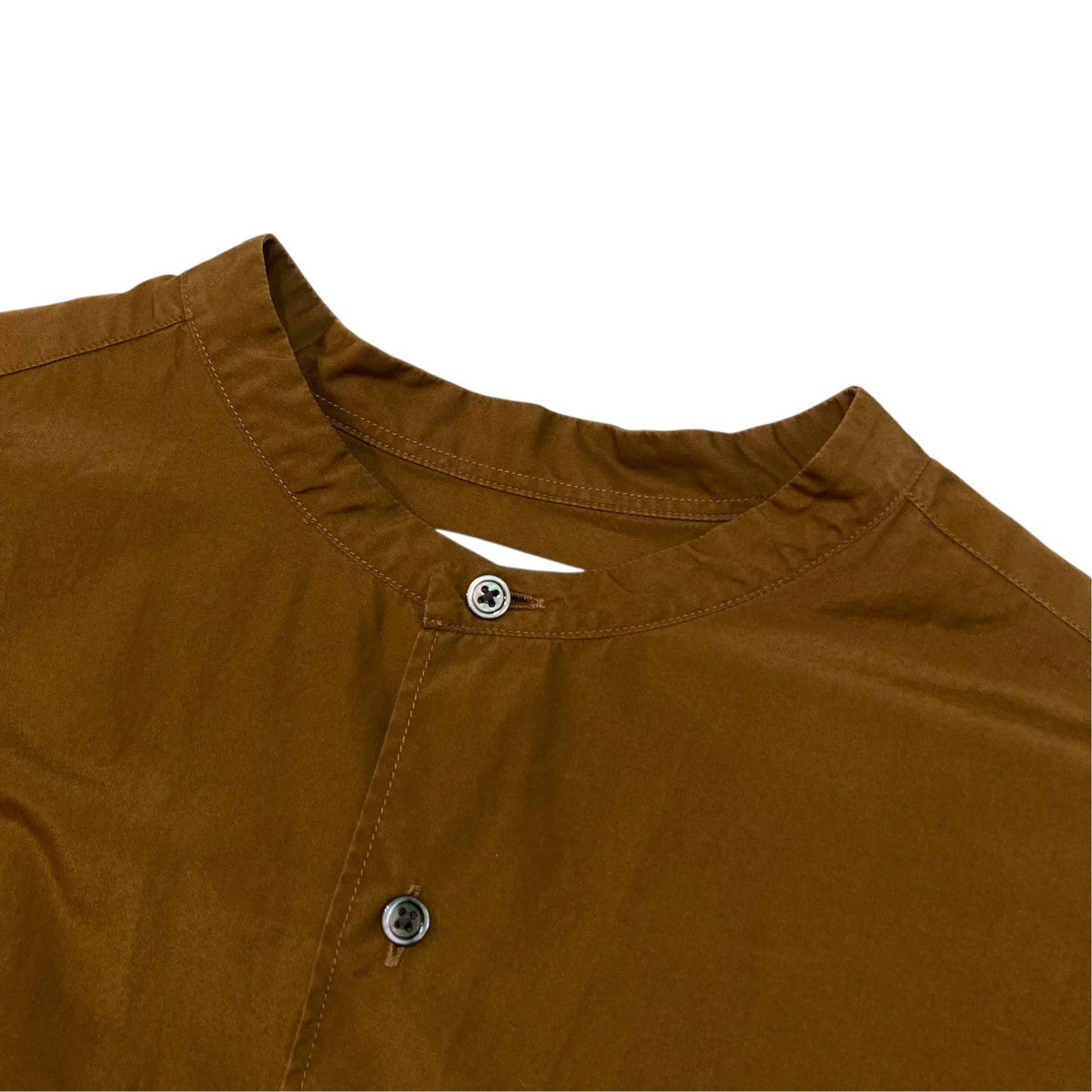 Graphpaper BROAD OVERSIZED L S BAND COLLAR SHIRTバンドカラーシャツGM211-50111B 古着・中古-3枚目のアイテム画像
