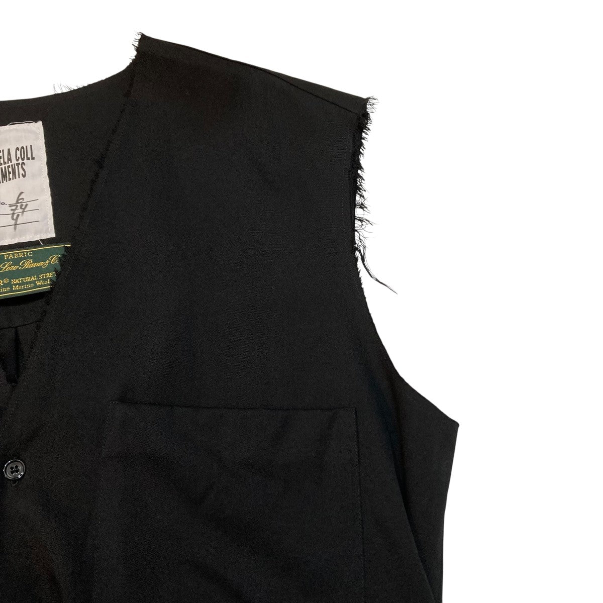 GABRIELA COLL GARMENTS SUMMER WOOL SLEEVELESS SHIRTベストS6-74 古着・中古-4枚目のアイテム画像