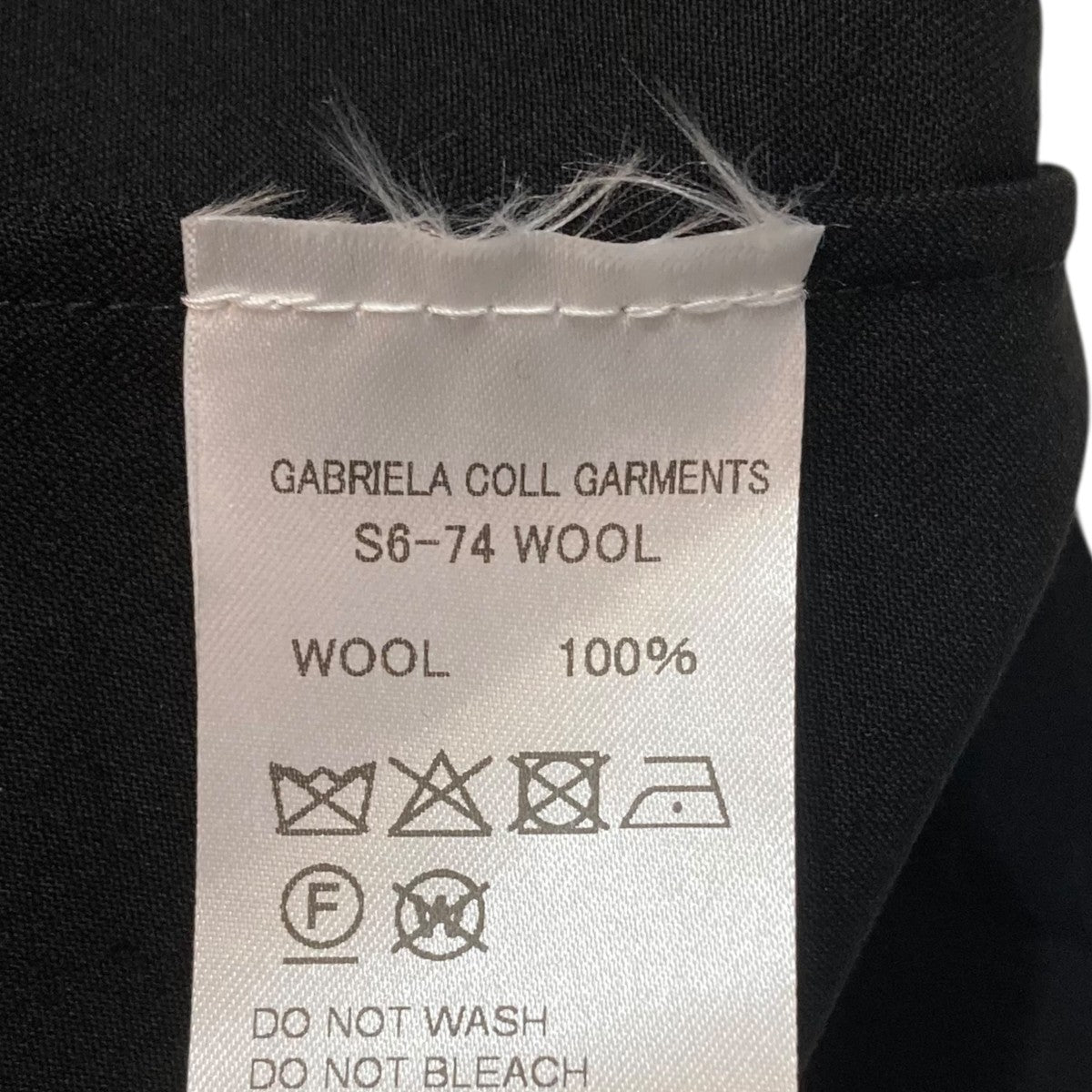 GABRIELA COLL GARMENTS SUMMER WOOL SLEEVELESS SHIRTベストS6-74 古着・中古-7枚目のアイテム画像